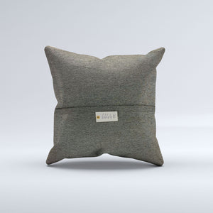 Vintage Turkish Kilim Cushion Cover 60x60 cm Square Wool Kelim Pillowcase 66448