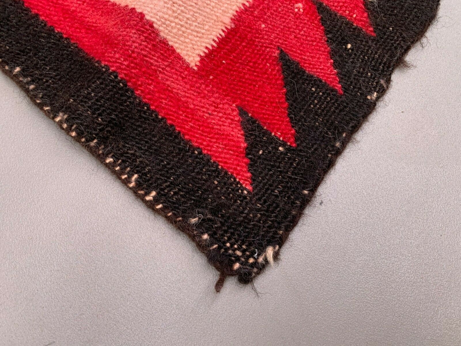 Genuine 1920-1930 Navajo Kilim Rug 132x95 cm native American wool