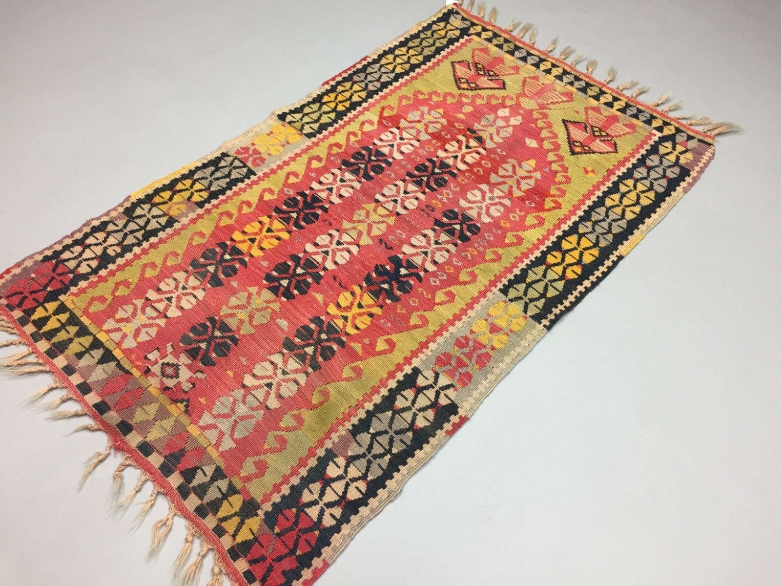Antique Turkish Kilim Rug shabby vintage old wool country home Kelim 150x88cm Antiques:Carpets & Rugs kilimshop.myshopify.com