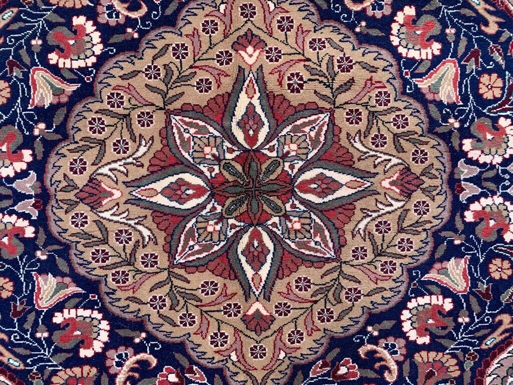 Vintage Turkish Rug 225x145 cm, Tribal Wool Carpet Large