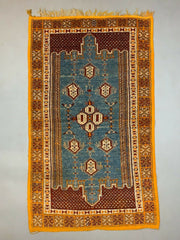 Vintage Moroccan Rug 250x146 cm Tazenacht Berber Atlas, Tribal kilimshop.myshopify.com