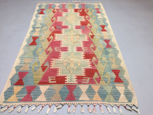 Vintage Turkish Kilim Kelim Rug shabby wool, country home, boho 173x110cm medium Antiques:Carpets & Rugs kilimshop.myshopify.com
