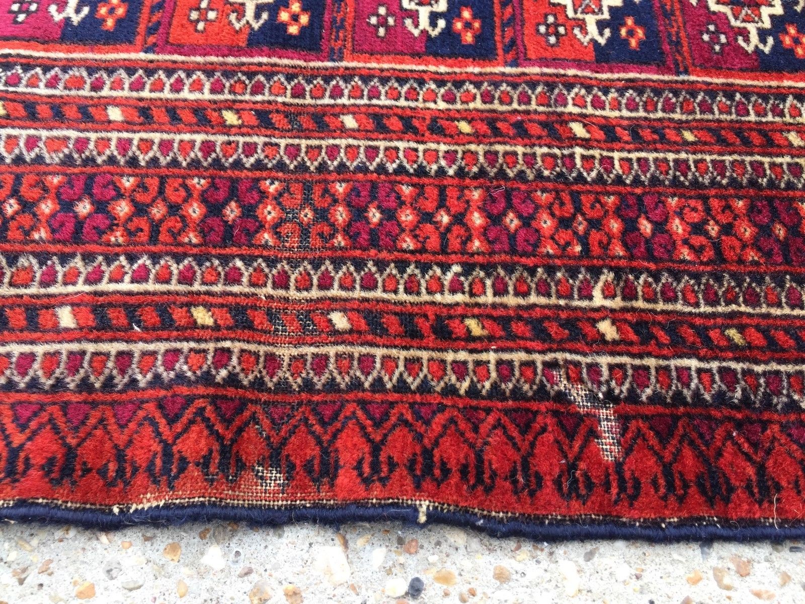 Antique Vintage Traditional Turkoman Rug Oriental Hand Made Rug 184x124cm boho Antiques:Carpets & Rugs kilimshop.myshopify.com