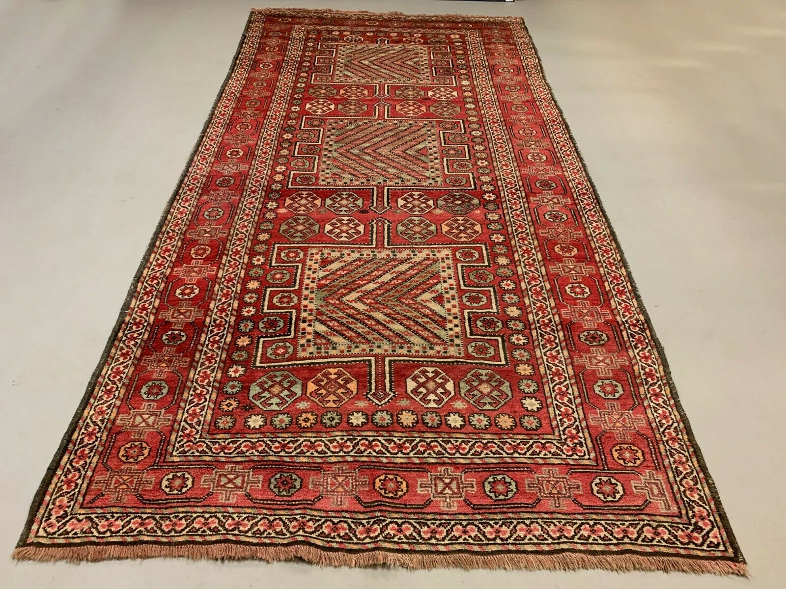Antique Malayer Rug 320x164 cm Vintage Carpet, large, Red kilimshop.myshopify.com