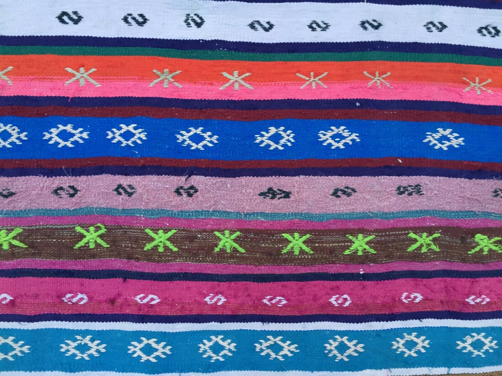 Vintage Turkish Kilim Rug Runner 340x93 cm shabby old country home Kelim rug Antiques:Carpets & Rugs kilimshop.myshopify.com