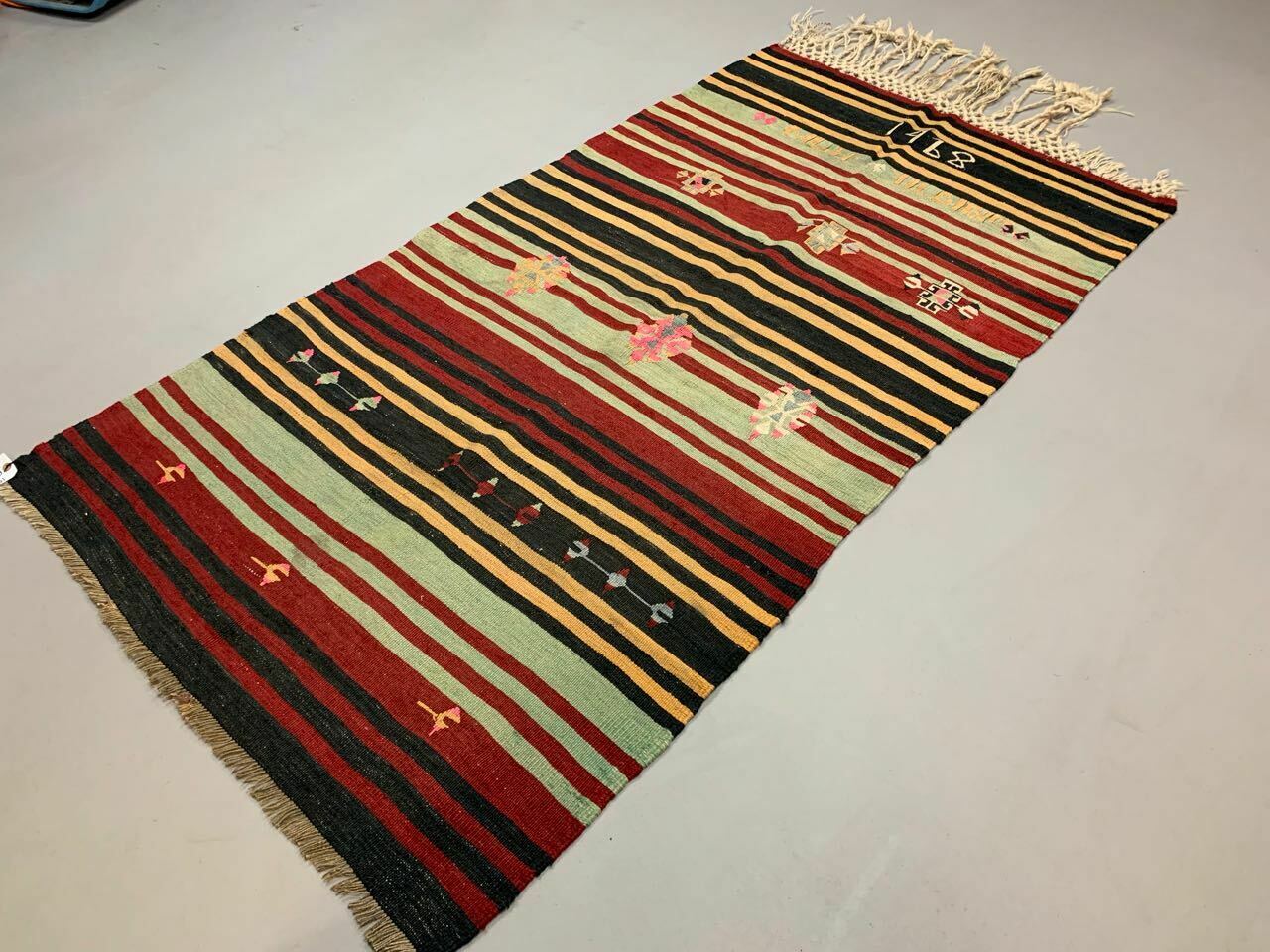 Vintage Turkish Kilim Kelim Rug shabby wool, country home boho 190x100 cm medium Antiques:Carpets & Rugs kilimshop.myshopify.com