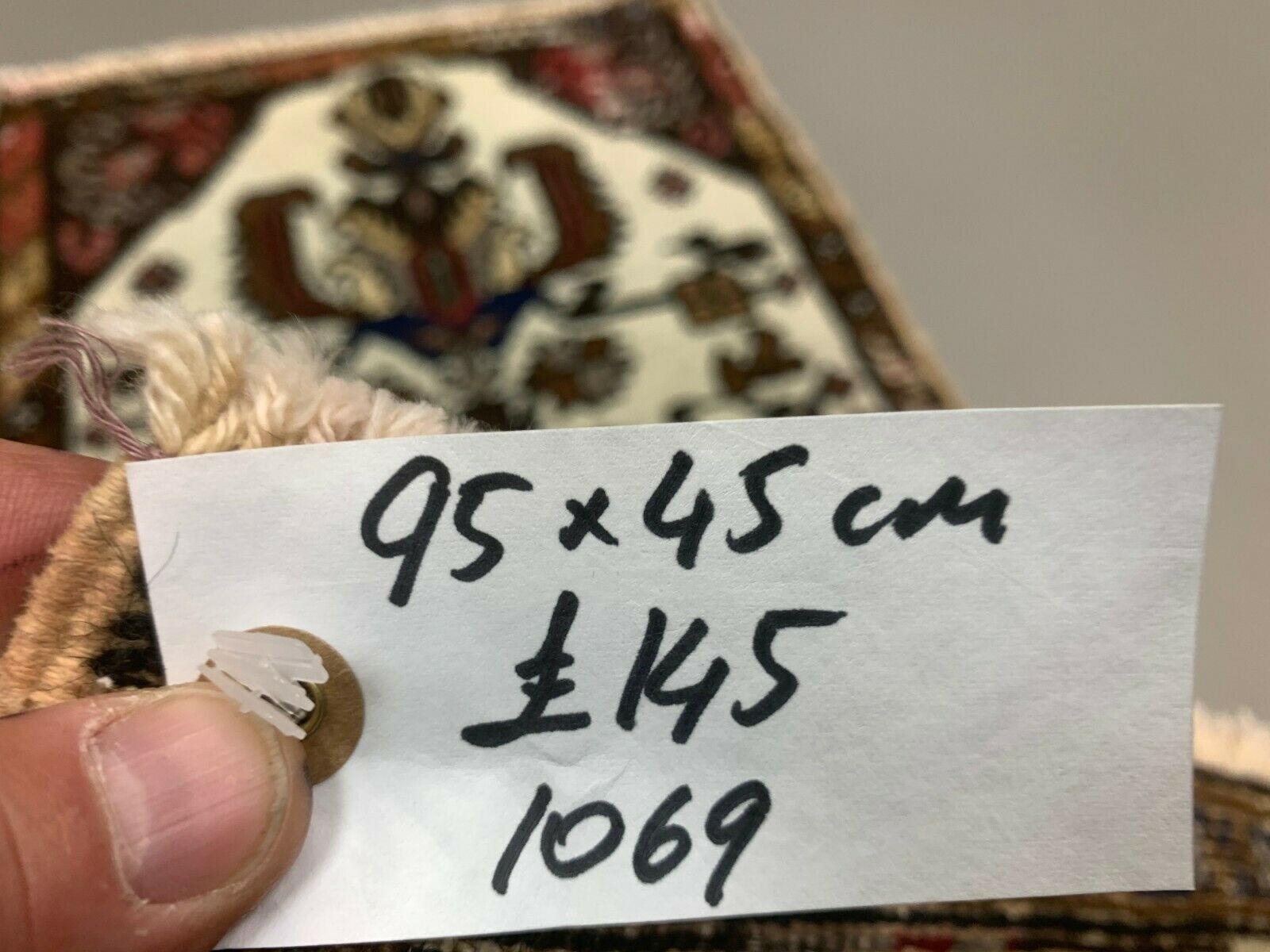 Small Vintage Turkish Rug 95x45 cm, Short Runner, Tribal, Shabby Chic Antiques:Carpets & Rugs kilimshop.myshopify.com