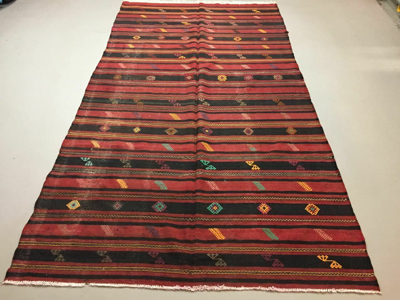 Antique Turkish Kilim Rug shabby vintage, boho old wool Kelim 300x162 cm Large Home, Furniture & DIY:Rugs & Carpets:Rugs kilimshop.myshopify.com