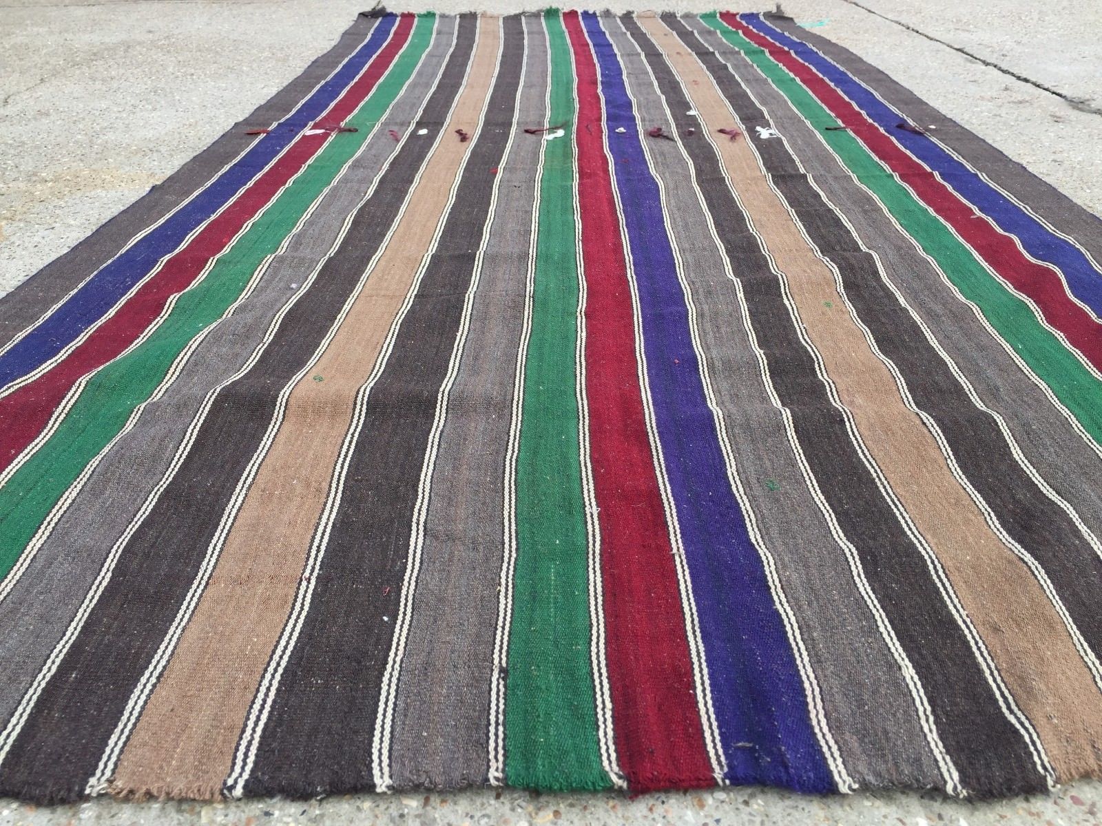 Vintage Turkish Kilim Kelim Rug 360x170cm shabby chic wool, country home, boho Home, Furniture & DIY:Rugs & Carpets:Rugs kilimshop.myshopify.com