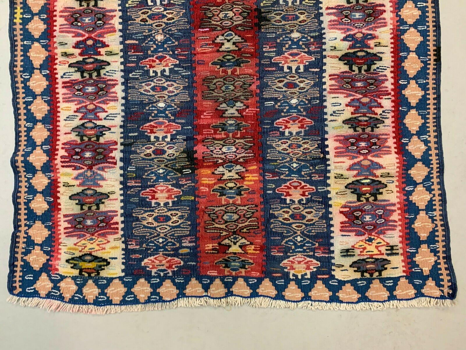 Vintage Turkish Kilim 97x83 cm Kelim Rug shabby, rare square, boho small Antiques:Carpets & Rugs kilimshop.myshopify.com