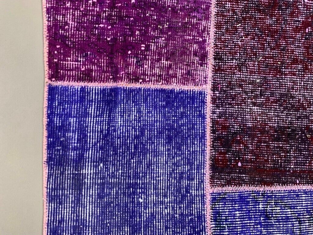 Vintage Turkish Patchwork Runner 300x60 cm Wool Rug 2180