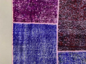Vintage Turkish Patchwork Runner 300x60 cm Wool Rug 2180