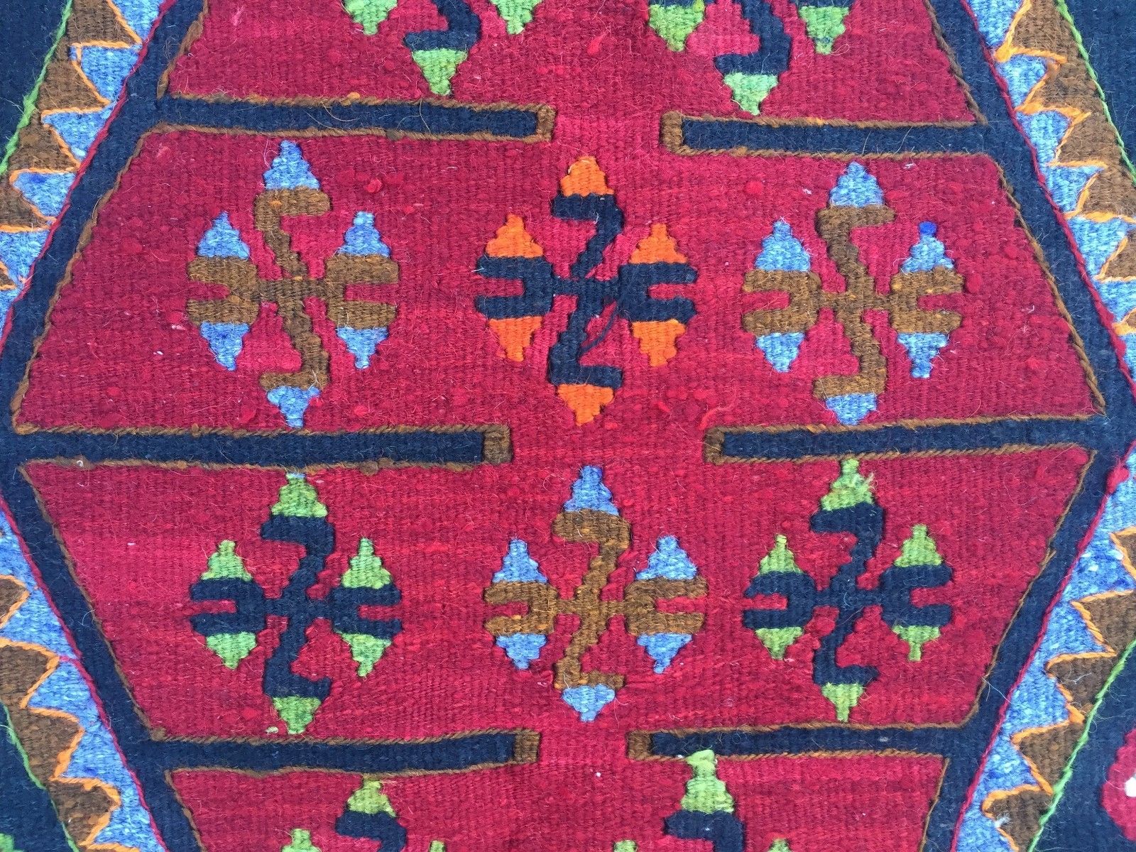 Old Turkish Kilim kelim rug, country house boho vintage rustic antique 222x107cm Antiques:Carpets & Rugs kilimshop.myshopify.com