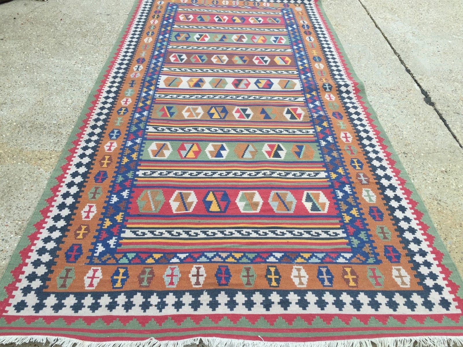Tribal Persian Kilim, kelim, country house boho vintage rustic rug, 320x157cm Antiques:Carpets & Rugs kilimshop.myshopify.com