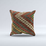 Vintage Turkish Kilim Cushion Cover 60x60 cm Square Wool Kelim Pillowcase 66419