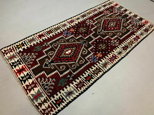 Vintage Turkish Kilim Kelim Rug shabby, country home, boho 230x113 cm medium Antiques:Carpets & Rugs kilimshop.myshopify.com