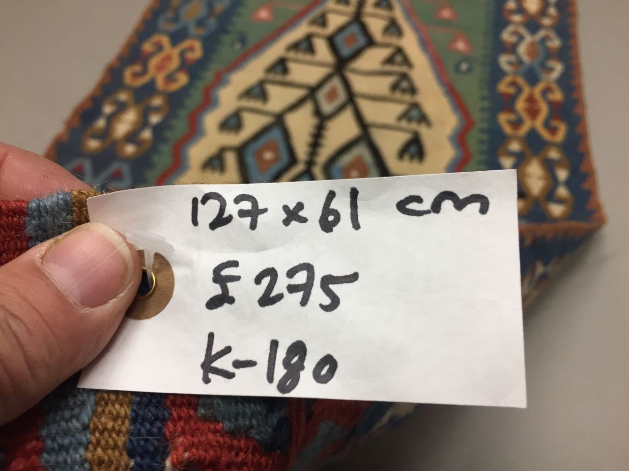 Traditional Turkish Kilim Rug shabby vintage wool Boho Kelim 127x61cm sml Antiques:Carpets & Rugs kilimshop.myshopify.com