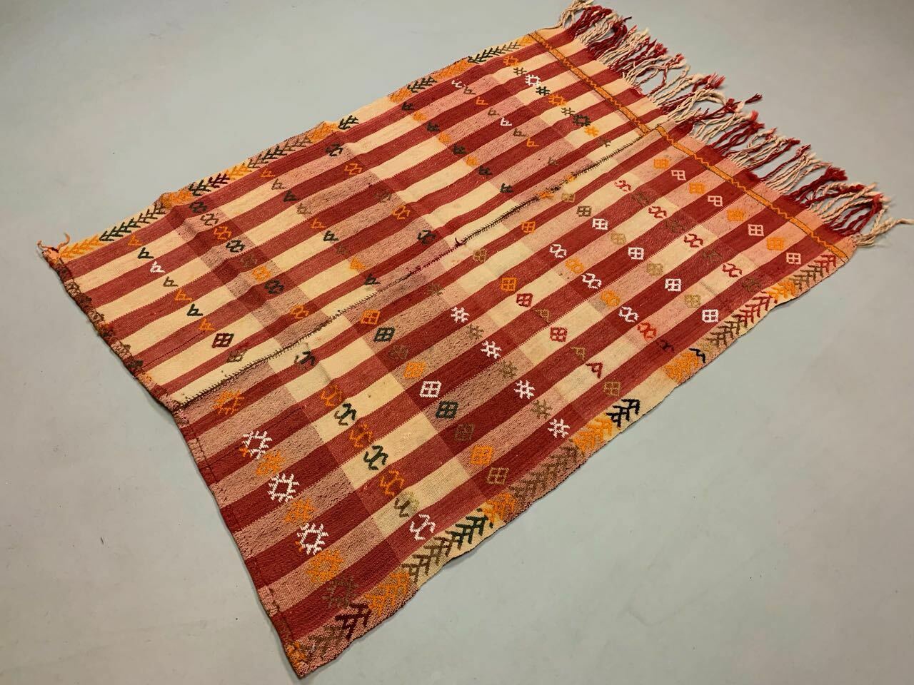 Antique Turkish Moroccan Kilim Rug shabby vintage wool Kelim 142x104 cm medium Antiques:Carpets & Rugs kilimshop.myshopify.com