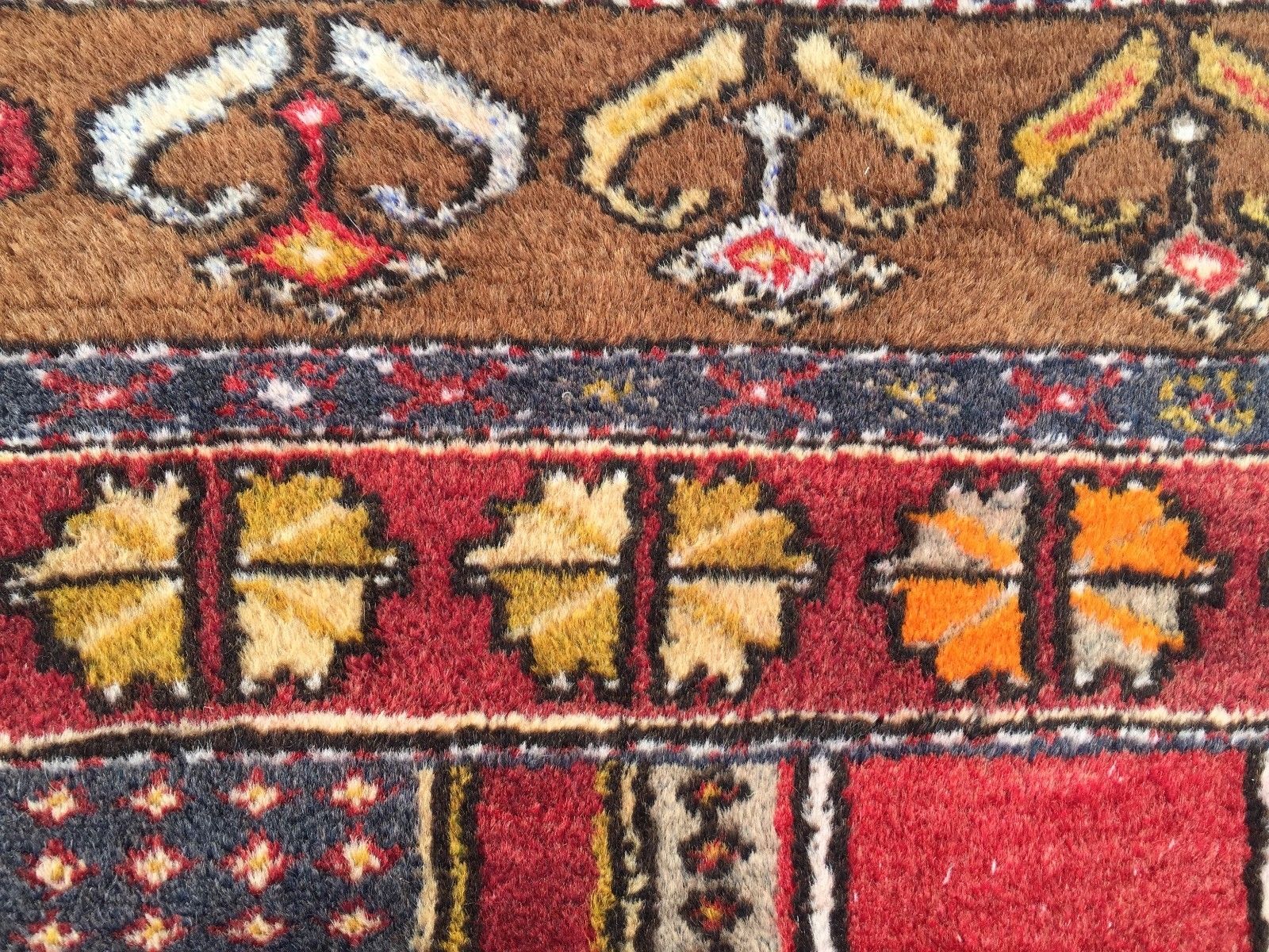 £950 Turkish Vintage Prayer Rug vegetable dye 195x112cm Persian Afghan Tribal Home, Furniture & DIY:Rugs & Carpets:Rugs kilimshop.myshopify.com