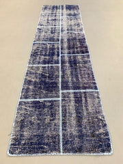 Vintage Turkish Patchwork Runner 180x50 cm Wool Rug 2170