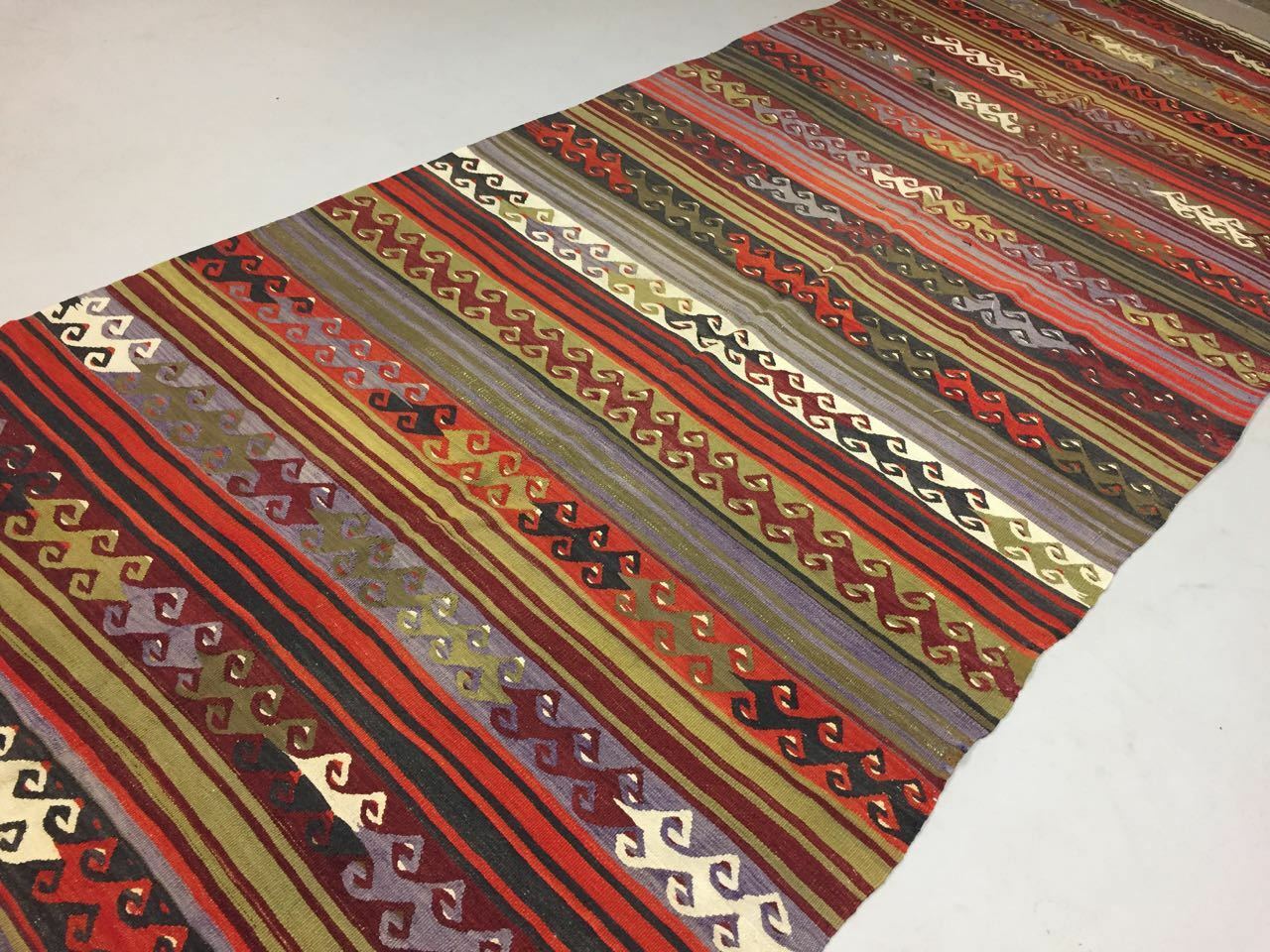 Antique Turkish Kilim Rug shabby vintage old country home Kelim 420x154cm large Antiques:Carpets & Rugs kilimshop.myshopify.com