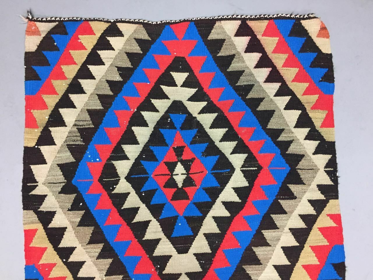 Tribal Turkish Kilim Rug Runner 230x95 cm shabby vintage old  Kelim rug Antiques:Carpets & Rugs kilimshop.myshopify.com