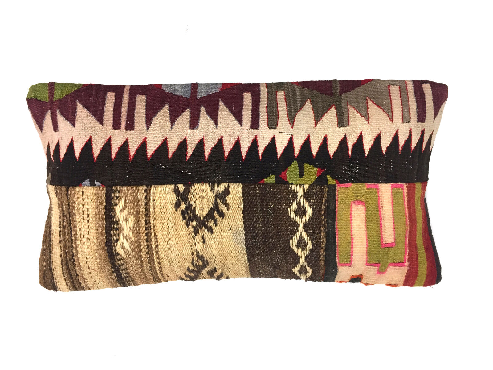 Kilim Pillow Cover 30x60 cm Meditation Bench Cushion Tapis Kelim Teppich Boho