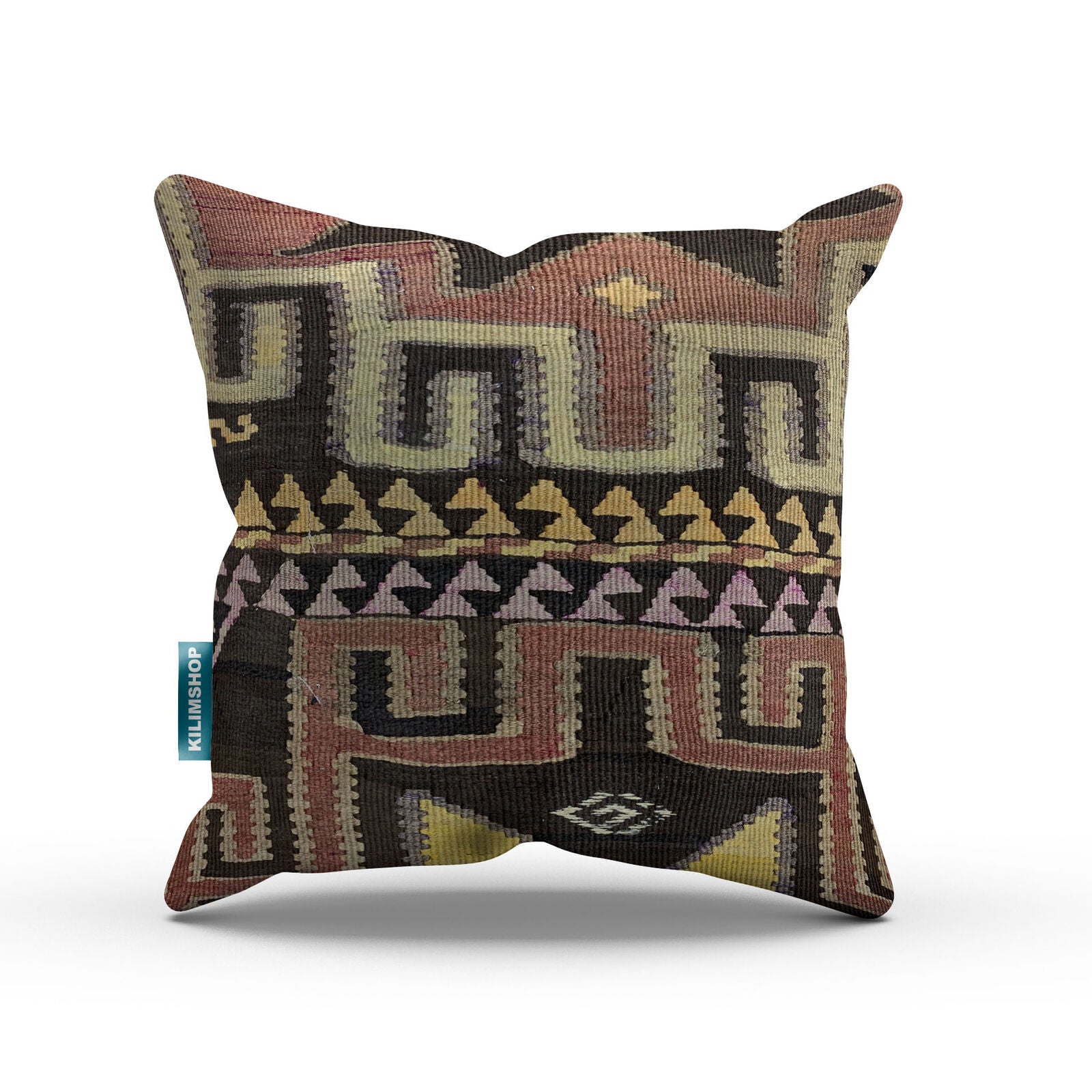 Vintage Turkish Kilim Cushion Cover Kelim Pillow 50x50 cm Moroccan style