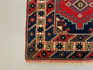 Very Long Turkish Runner 475x97 cm Tribal Rug, Red, Beige, Blue, Vintage