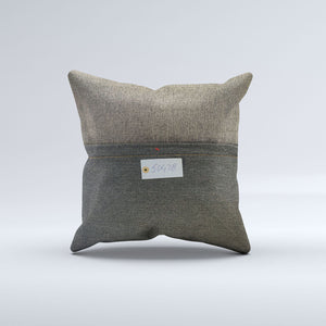 Vintage Turkish Kilim Cushion Cover 50x50 cm Square Wool Kelim Pillowcase 50478