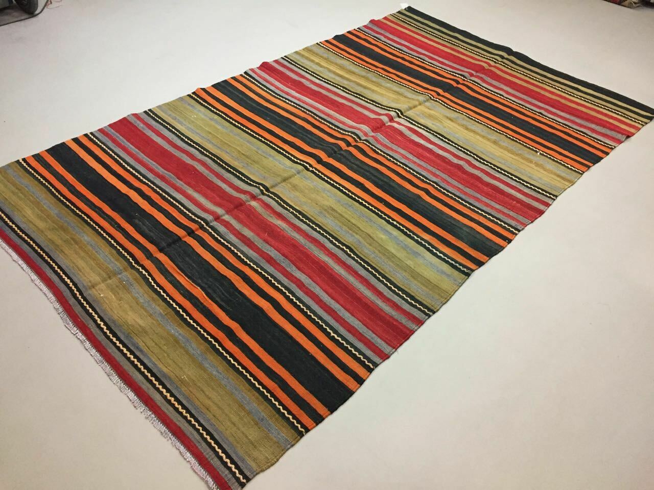 Vintage Turkish Kilim Kelim Rug 262x154 cm shabby chic wool, country home, Large Antiques:Carpets & Rugs kilimshop.myshopify.com