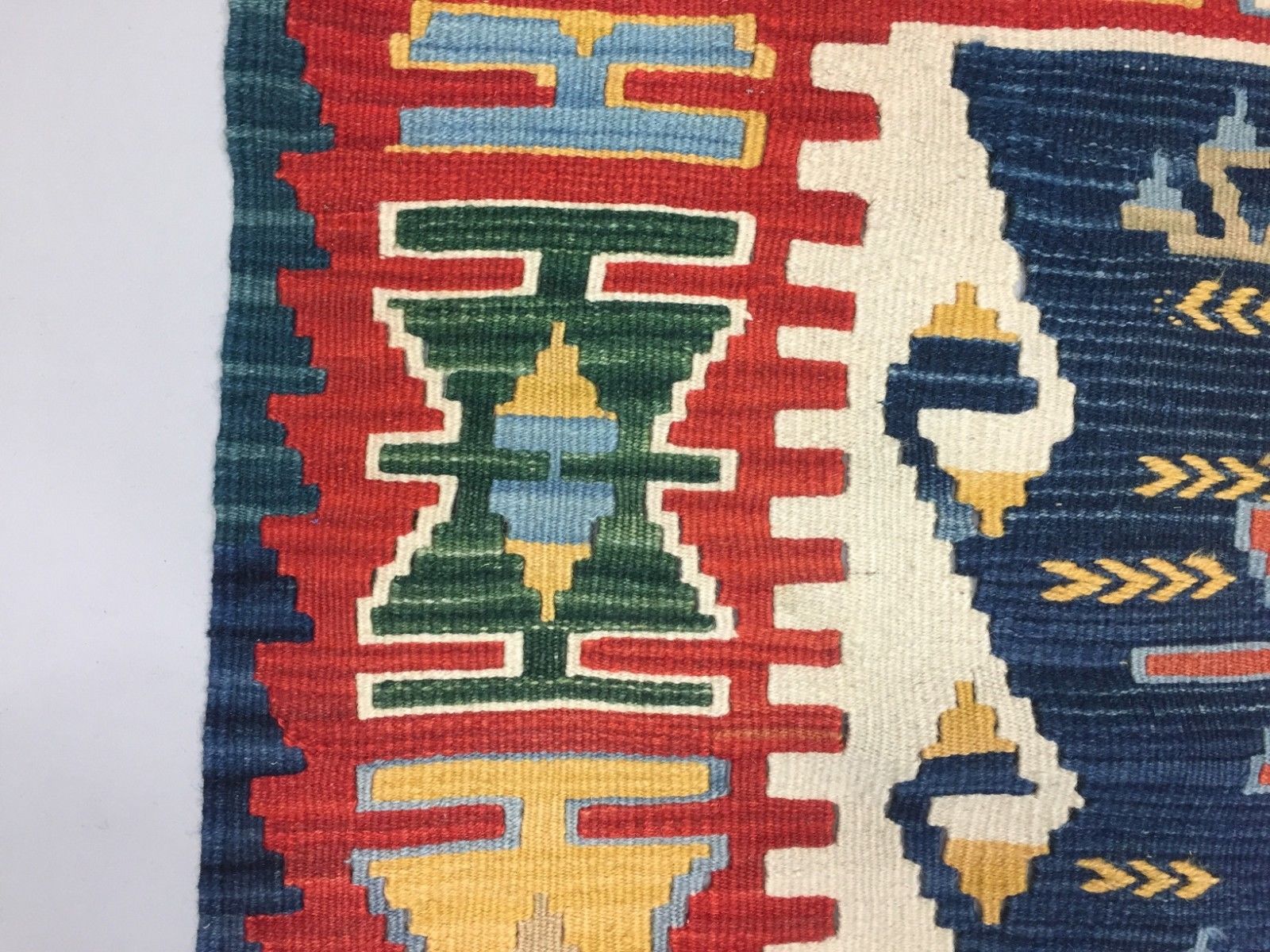 Handmade Turkish Kilim Rug shabby vintage wool country home Kelim 190x116cm Antiques:Carpets & Rugs kilimshop.myshopify.com