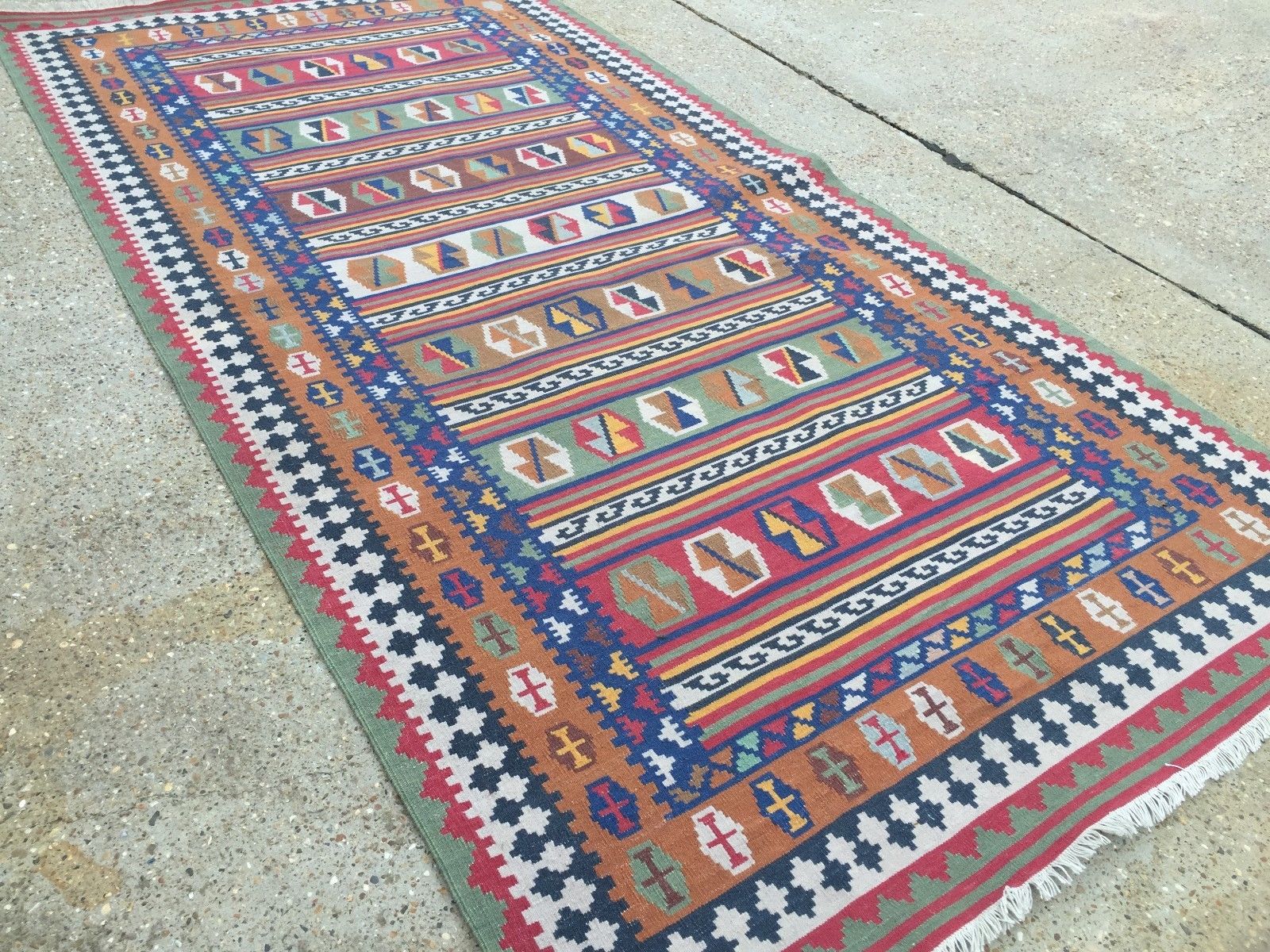 Tribal Persian Kilim, kelim, country house boho vintage rustic rug, 320x157cm Antiques:Carpets & Rugs kilimshop.myshopify.com