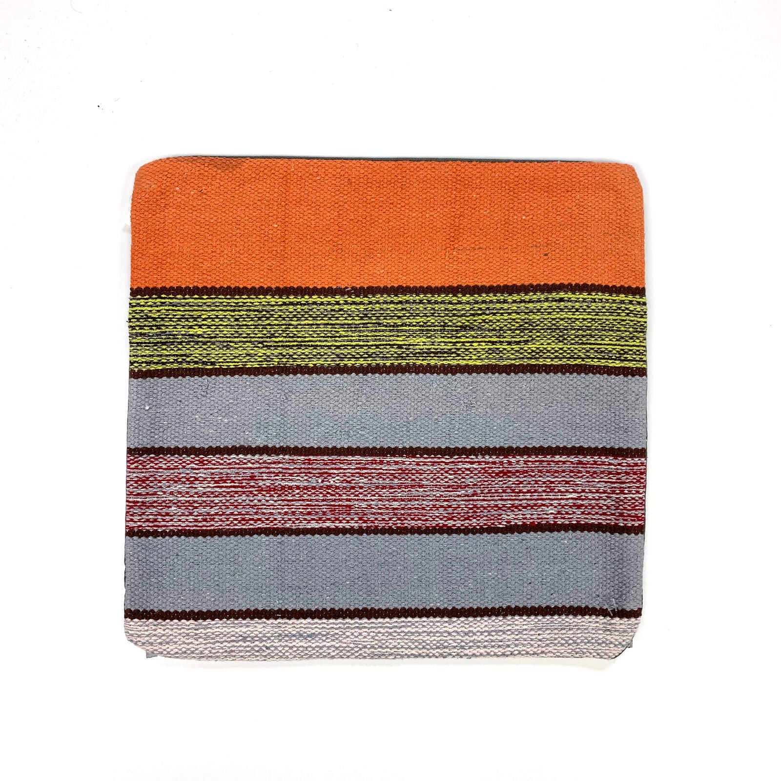 Vintage Kilim Cushion Cover 40x40 cm Square Wool Kelim Pillow Moroccan Decor kilimshop.myshopify.com