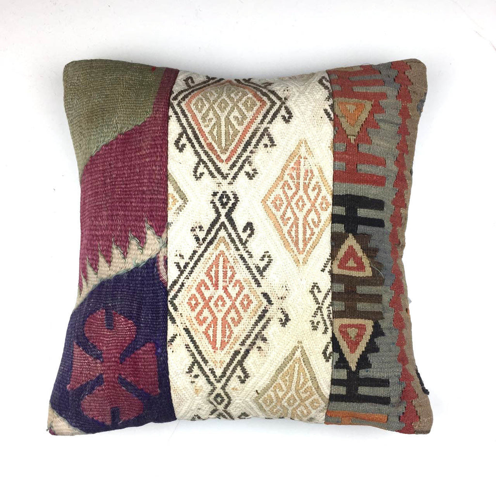 Vintage Wool Turkish Moroccan Colourful Kilim Cushion Covers 40x40cm 16 in Home, Furniture & DIY:Home Decor:Cushions kilimshop.myshopify.com