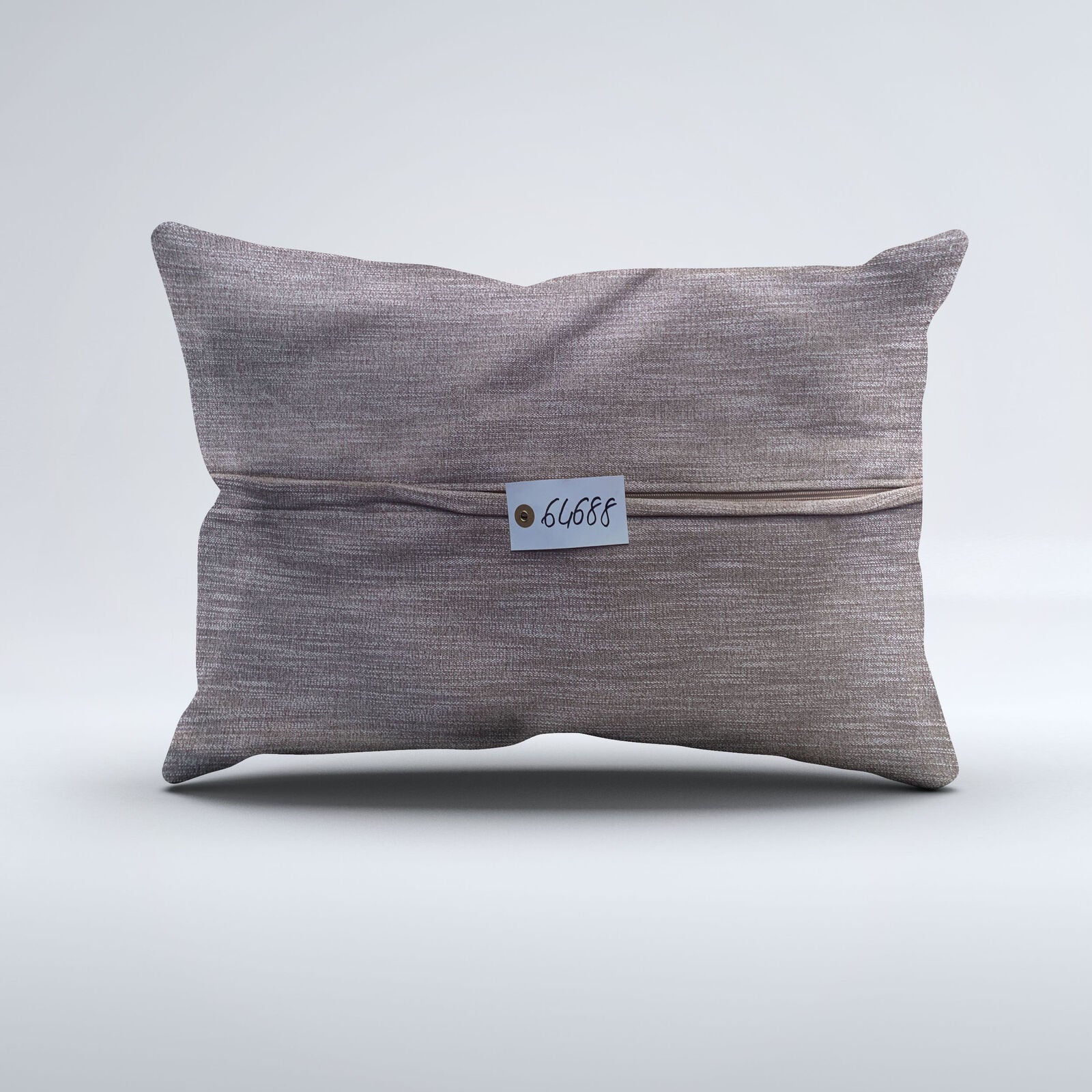 Vintage Turkish Kilim Cushion Cover 60x40 cm Square Wool Kelim Pillowcase 64688
