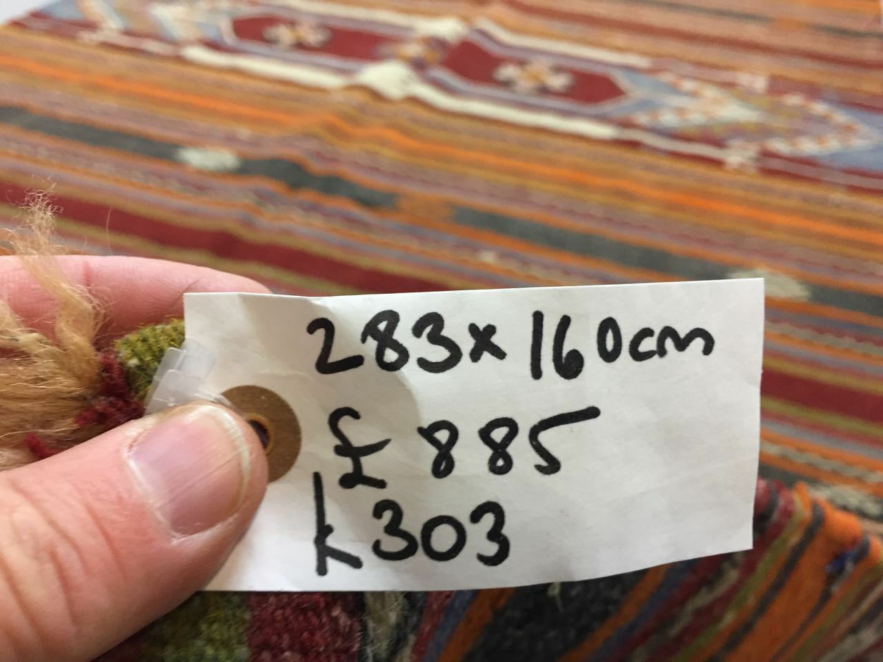 Vintage Turkish Kilim Kelim Rug 283x160 cm shabby chic wool, country home, Large Antiques:Carpets & Rugs kilimshop.myshopify.com