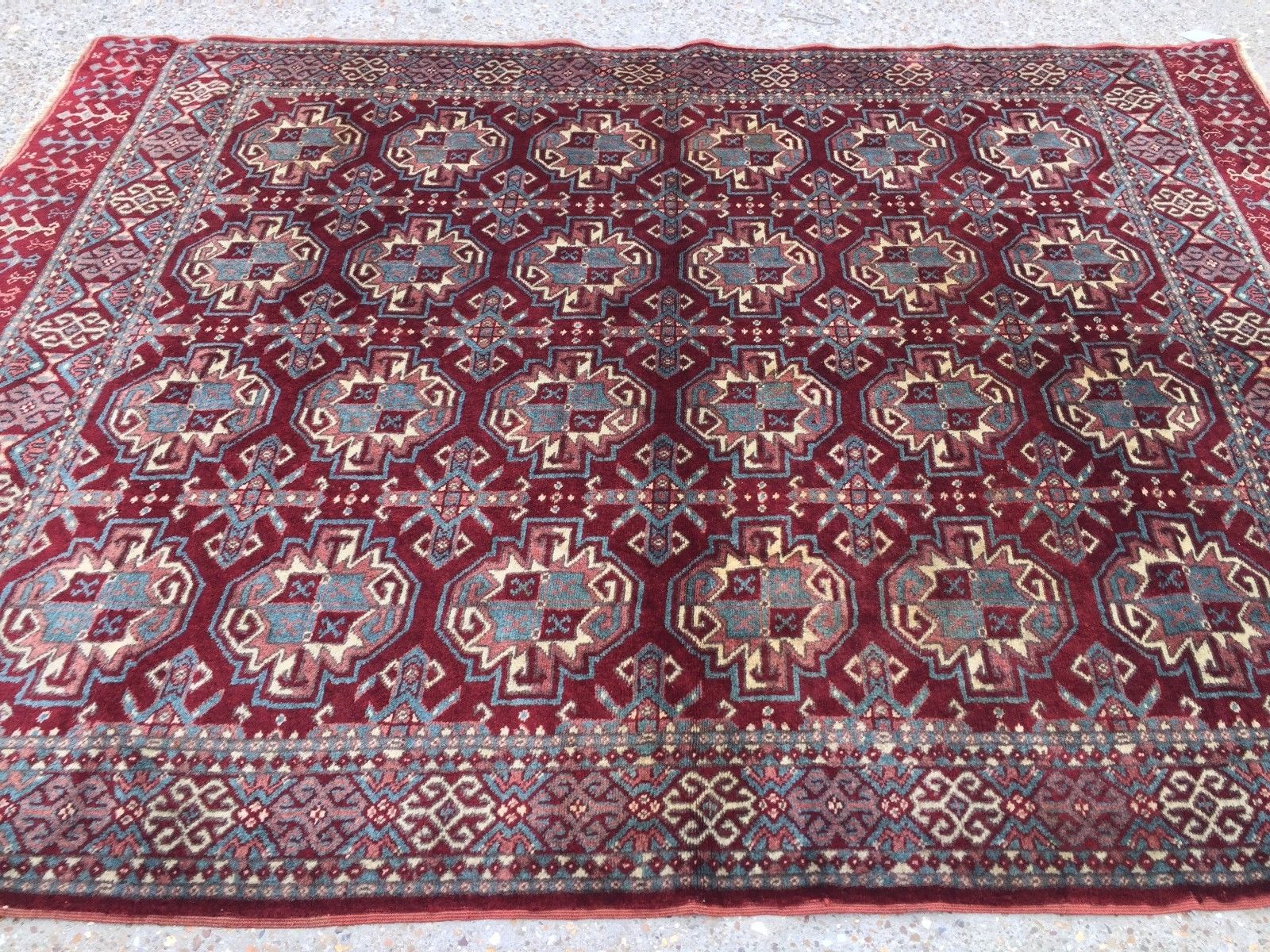 Turkish Vintage double sided Rug vegetable dye 175x132cm Persian Tribal boho old Antiques:Carpets & Rugs kilimshop.myshopify.com