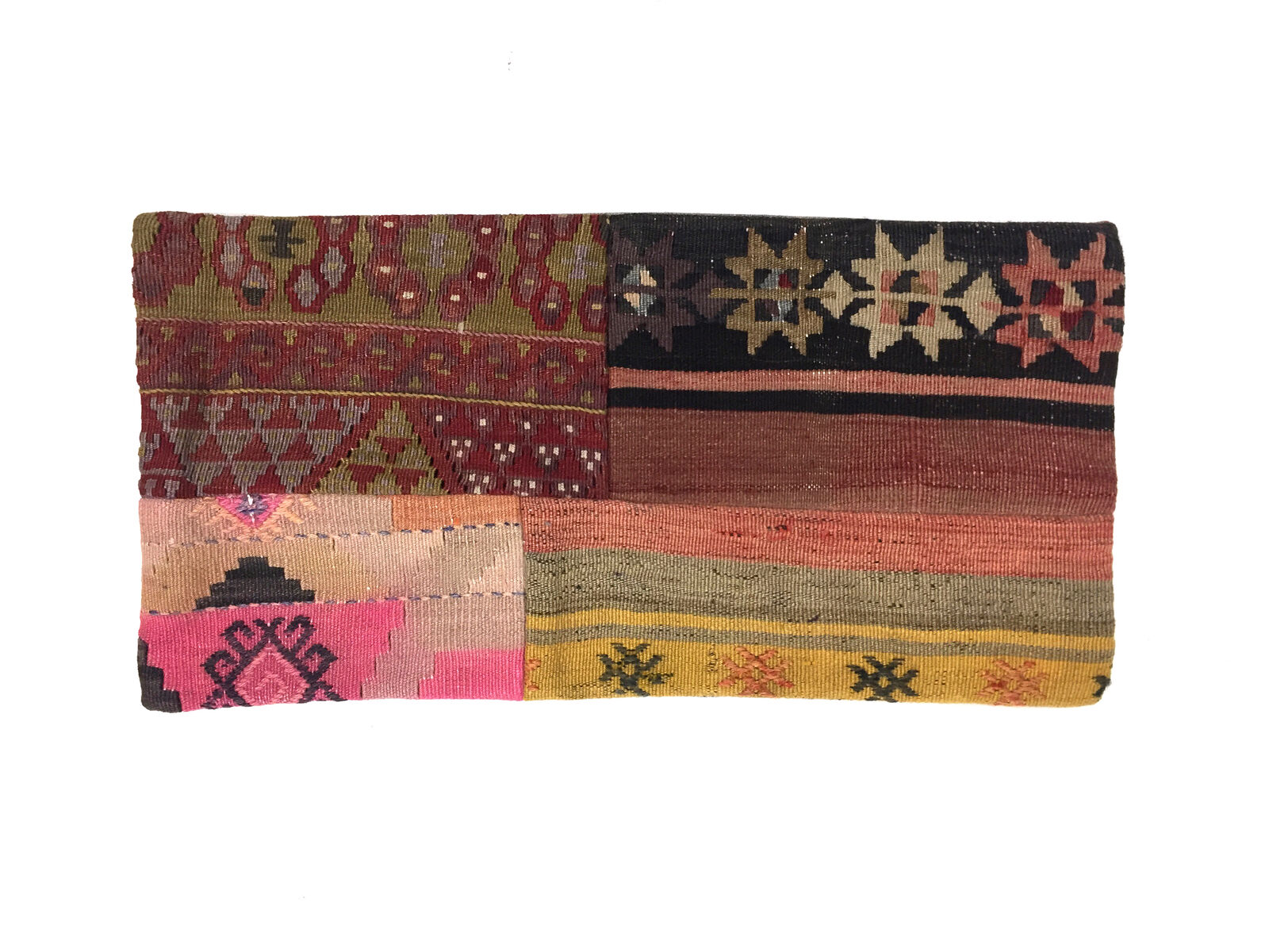 Kilim Pillow Cover 30x60 cm Meditation Bench Cushion Tapis Kelim Teppich Boho