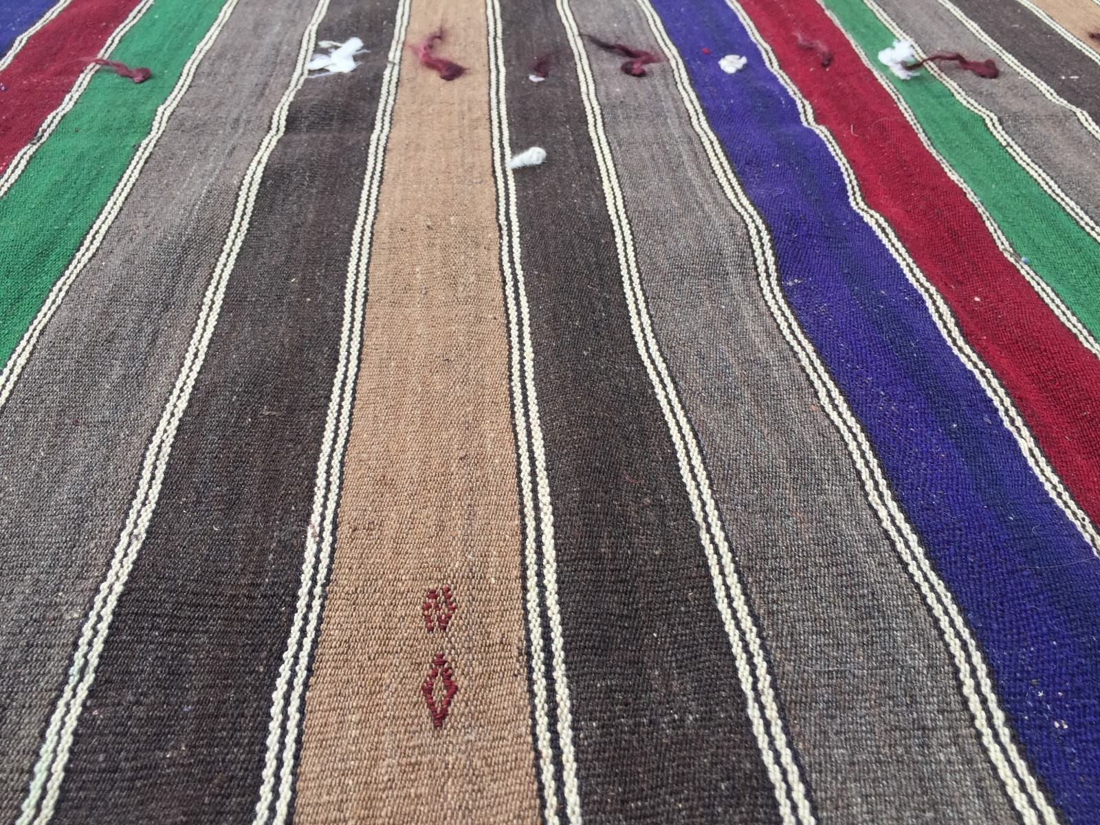 Vintage Turkish Kilim Kelim Rug 360x170cm shabby chic wool, country home, boho Home, Furniture & DIY:Rugs & Carpets:Rugs kilimshop.myshopify.com