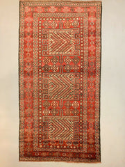 Antique Malayer Rug 320x164 cm Vintage Carpet, large, Red kilimshop.myshopify.com