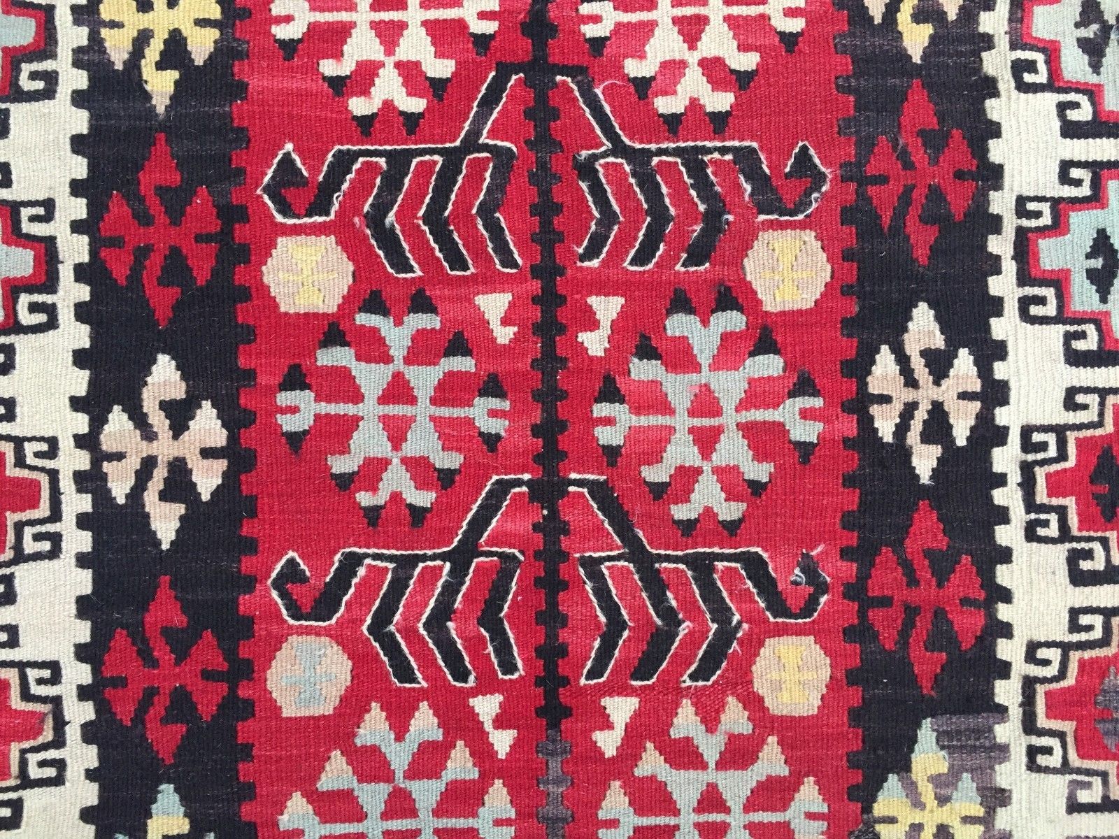 Antique Turkish Kilim Rug shabby vintage old wool country home Kelim 180x108cm Antiques:Carpets & Rugs kilimshop.myshopify.com
