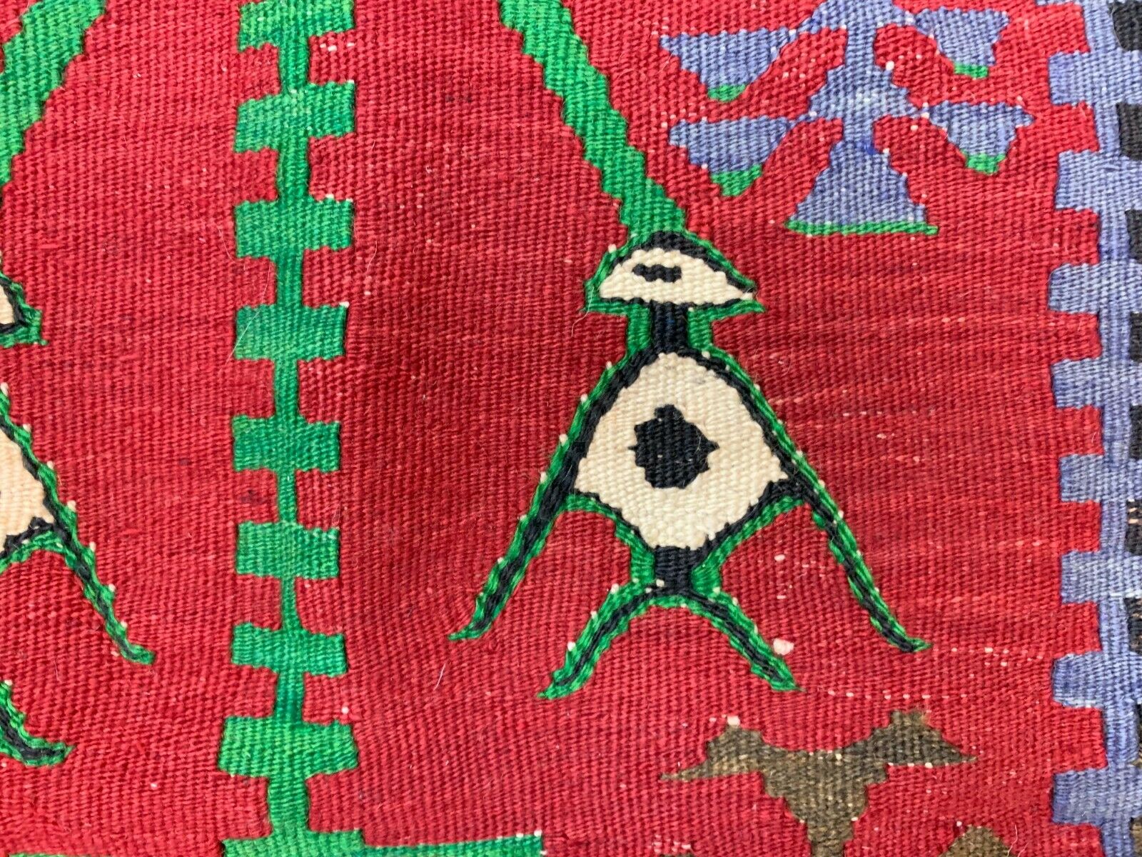 Traditional Turkish Kilim Rug shabby vintage wool Boho Kelim 135x110 cm Small Antiques:Carpets & Rugs kilimshop.myshopify.com