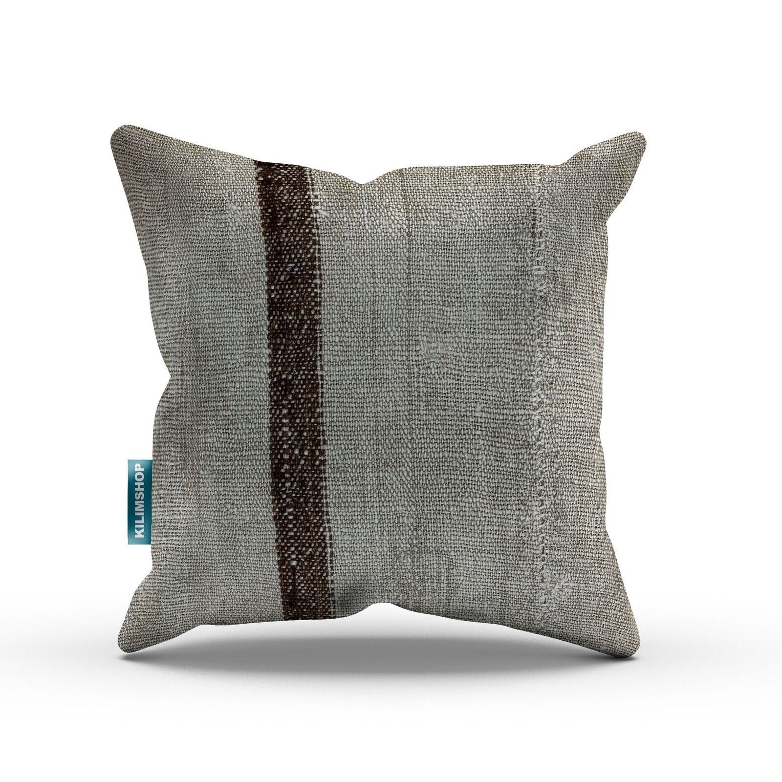 Vintage Kilim Cushion Cover 40x40 cm Square Wool Kelim Pillow Moroccan Decor