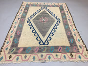 Vintage Turkish Kilim Kelim Rug shabby wool, country home, boho 170x128cm medium Antiques:Carpets & Rugs kilimshop.myshopify.com