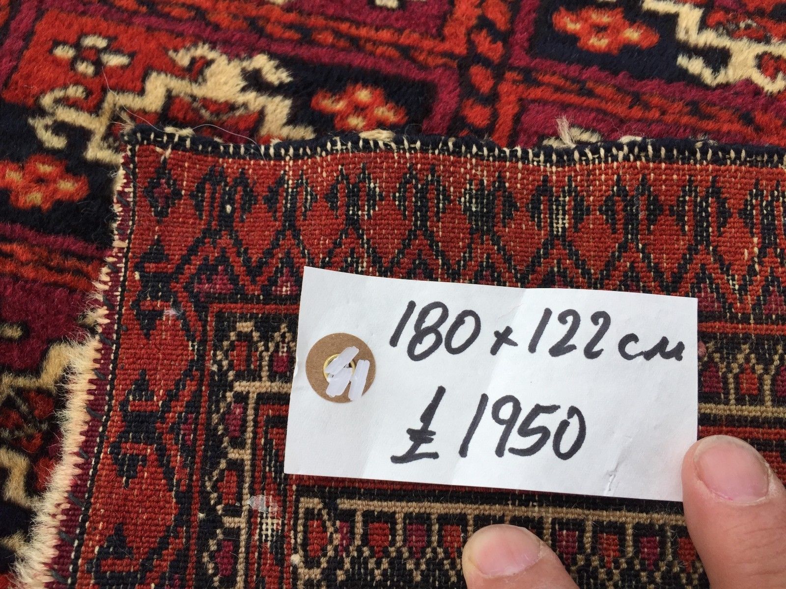 Antique Vintage Traditional Turkoman Rug Oriental Hand Made Rug 180x122cm boho Antiques:Carpets & Rugs kilimshop.myshopify.com