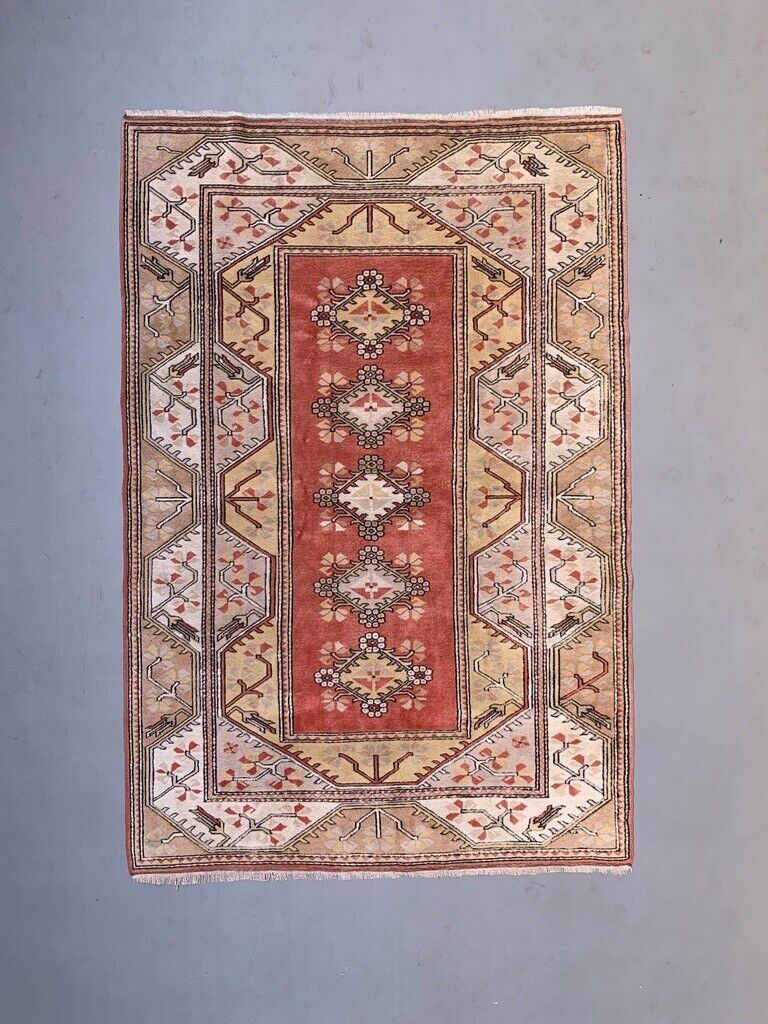 Old Turkish Milas Rug 300x200 cm old vintage carpet Ushak Region Large