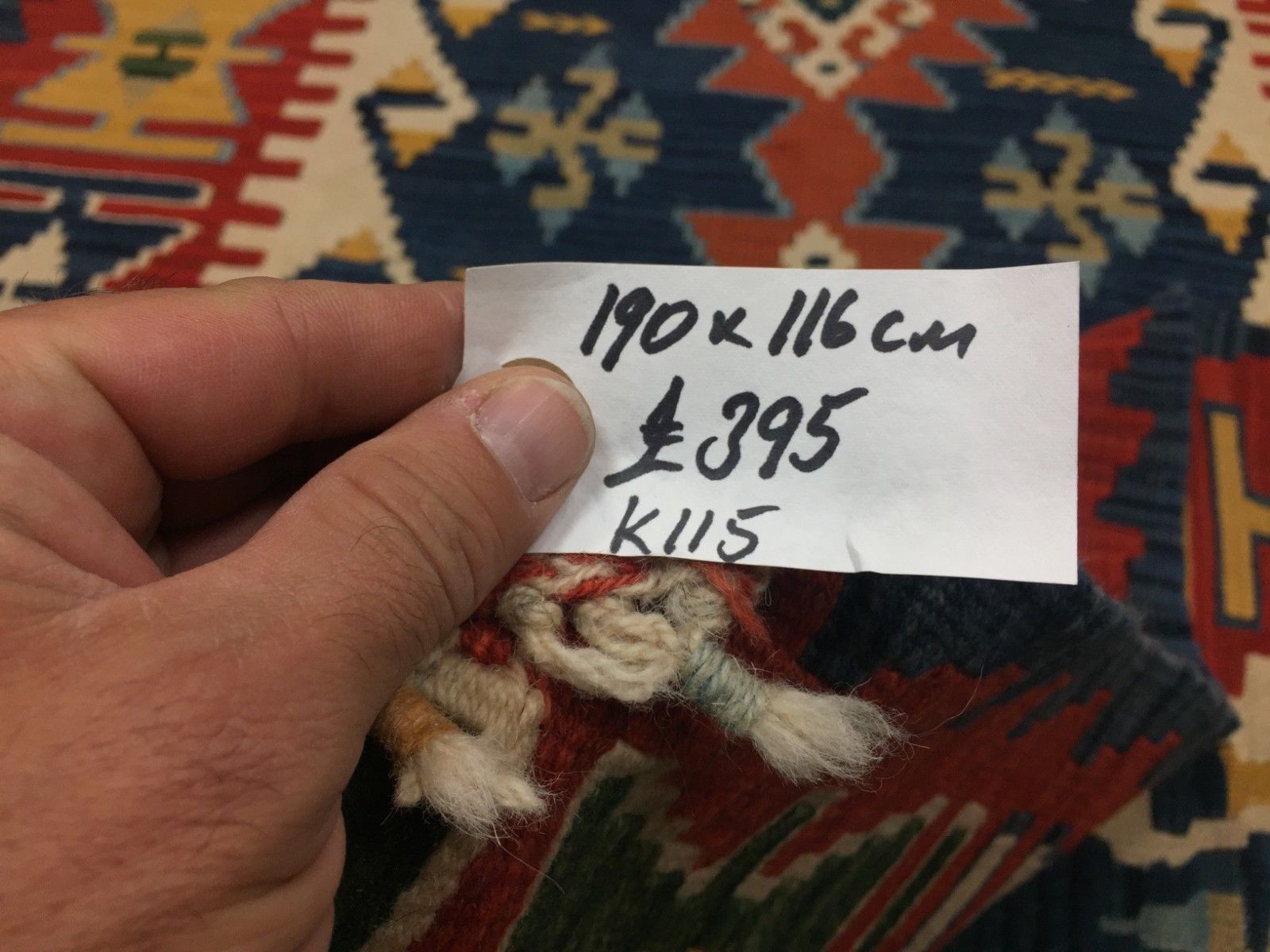 Handmade Turkish Kilim Rug shabby vintage wool country home Kelim 190x116cm Antiques:Carpets & Rugs kilimshop.myshopify.com