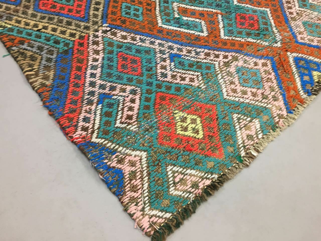 Vintage Turkish Kilim Kelim Rug shabby wool, country home boho 252x153 cm Large Antiques:Carpets & Rugs kilimshop.myshopify.com