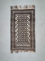 Vintage Persian Luri Gabbeh Rug 245x138 cm medium, shabby chic Red